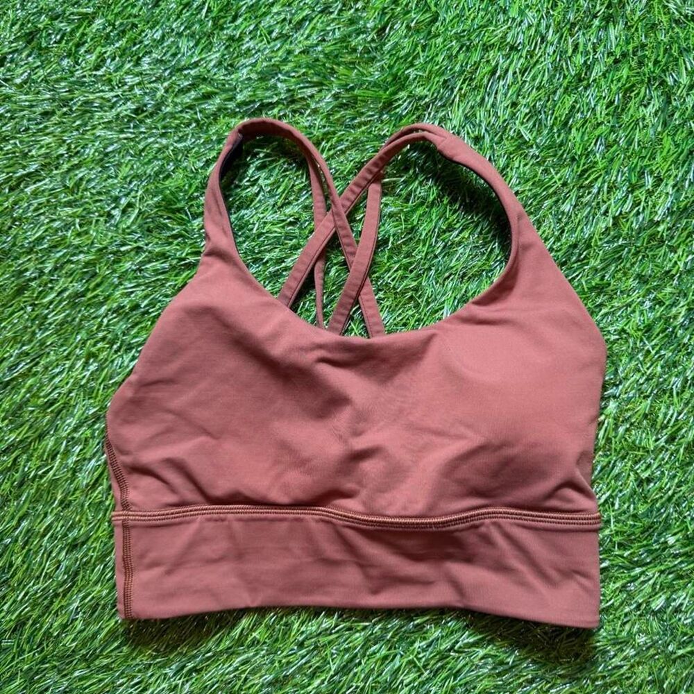 Lululemon Women's Brown and Burgundy Bra